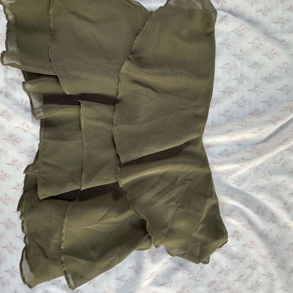 Olive Green Layered Shirt